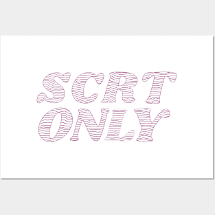 scrt only geometry logo Posters and Art